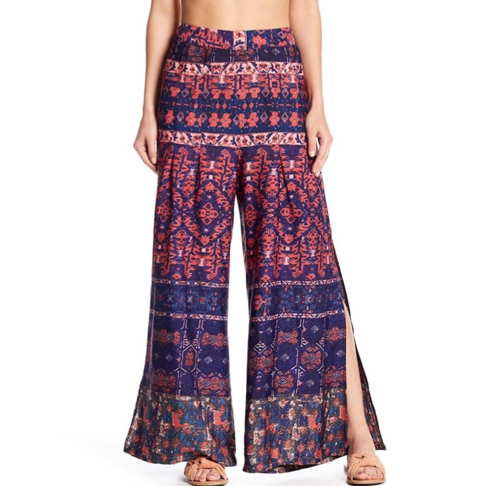 new ❦ Raga ❦ Dream Side Slit Beach Pants ❦ Indigo - Picture 6 of 12